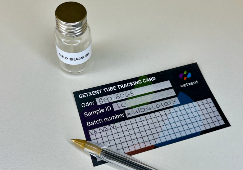 Getxent Tube Tracking Card — Track your odor training sessions easily